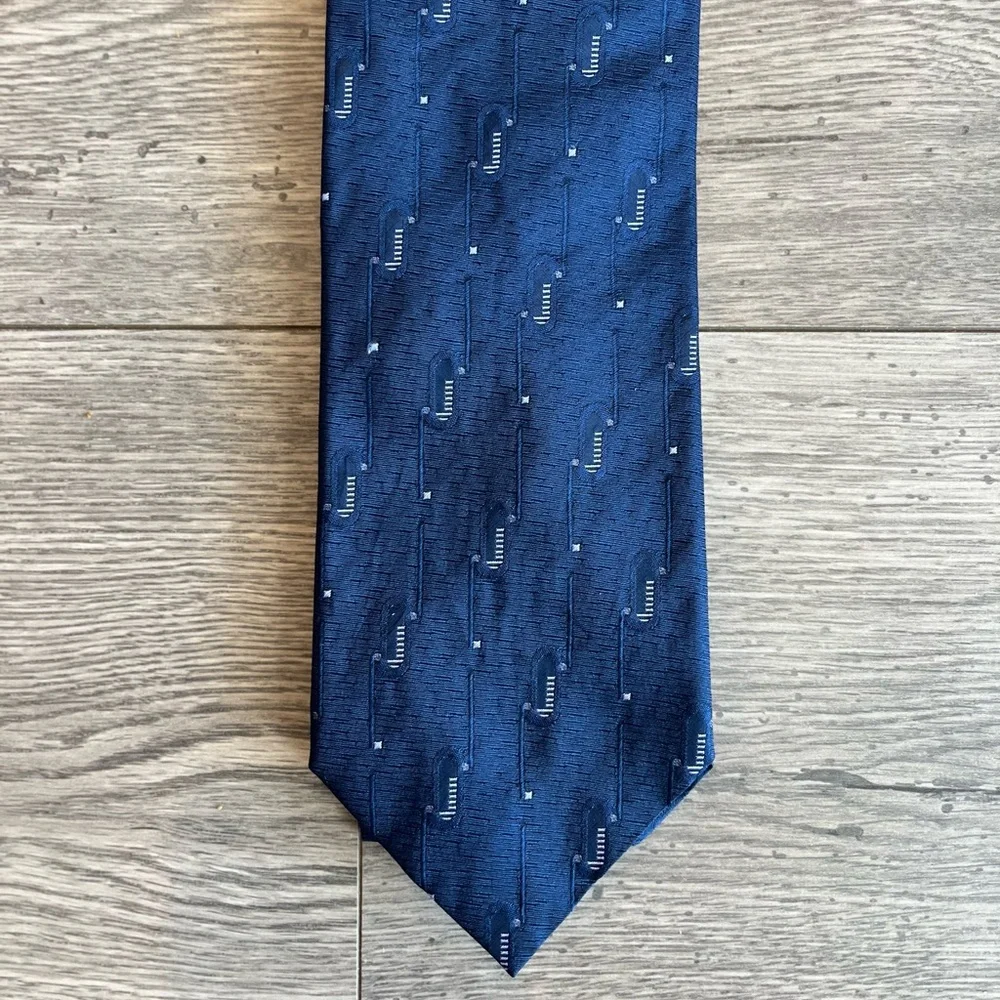 Weldox SSAB Strenx Men’s Neck Tie Navy Blue Silk Workwear Dressy Formal
